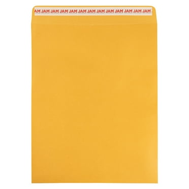 JAM Paper Open End Catalog Envelopes, 11 1/2 x 14 1/2, Brown Kraft Manila, 50 per Pack