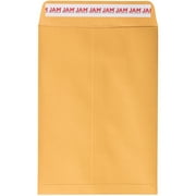 JAM Paper Open End Catalog Envelopes, 7 1/2" x 10 1/2", Brown Kraft Manila, 100 Per Pack