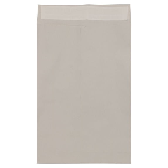 JAM Paper Open End Jumbo Envelopes, Grey Kraft, 12.5 x 18.5, 250 per Pack
