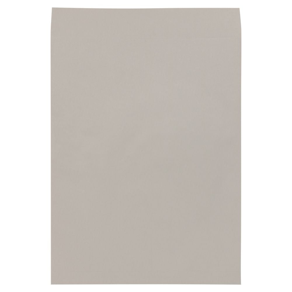 JAM Paper Open End Jumbo Envelopes, Grey Kraft, 17 x 22, 28lb, 250 per Pack