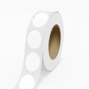 JAM Paper Outdoor Weatherproof Labels, Oval, 2 x 3, White, 125 Labels/Roll