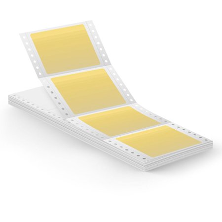 JAM Paper Outdoor Weatherproof Labels, Rectangle, 2 15/16 x 4, Gold, 125 Labels/Roll