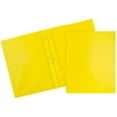thumbnail image 1 of JAM Paper POP Plastic Folders with Clasps, Yellow, 6 per Pack, 1 of 5