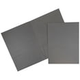 thumbnail image 1 of JAM Paper Paper Two Pocket Presentation Folder, Gray Linen, Sold individually, 1 of 5