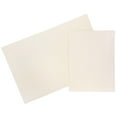 thumbnail image 1 of JAM Paper Paper Two Pocket Presentation Folder, Ivory Linen, Sold individually, 1 of 5