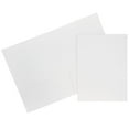 thumbnail image 1 of JAM Paper Paper Two Pocket Presentation Folder, White Linen, Sold individually, 1 of 5