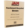 thumbnail image 1 of JAM Paper Parchment 65lb Cardstock, 8 1/2 x 11 Coverstock, Brown Recycled, 250 Sheets/Ream, 1 of 3