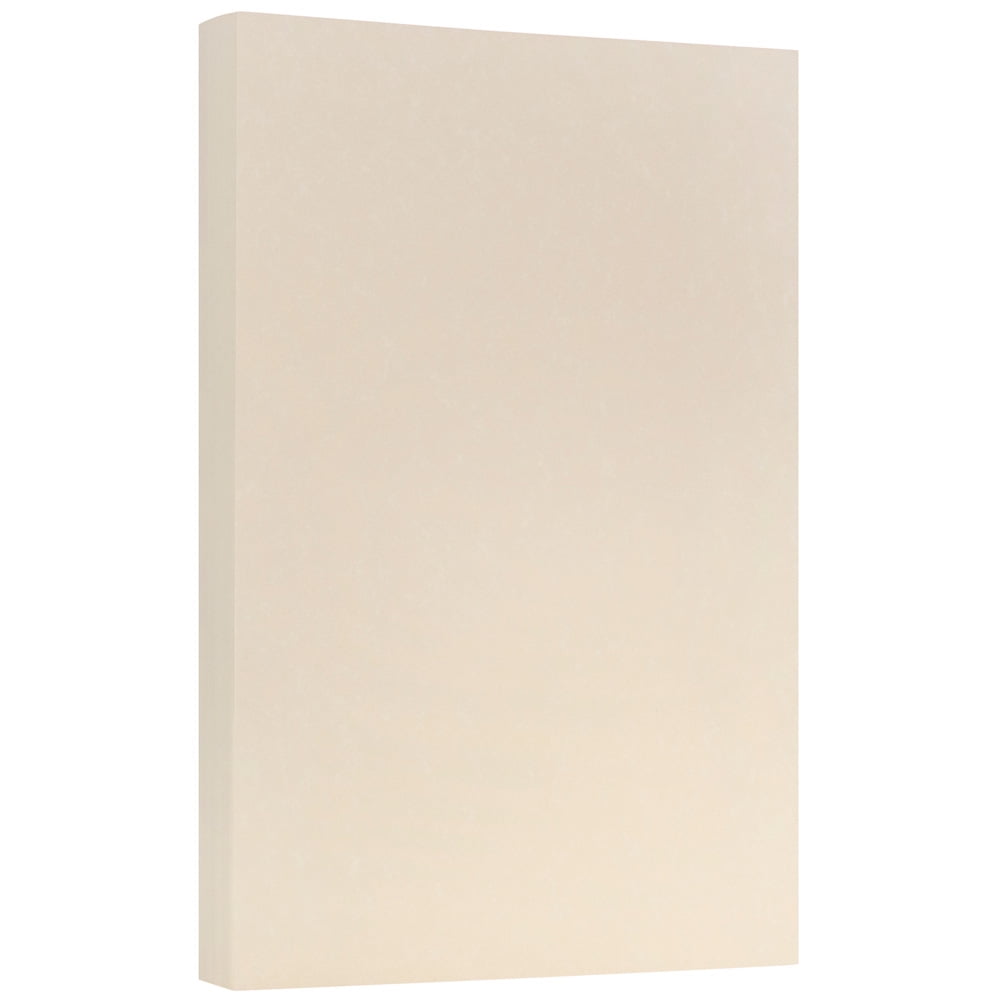 JAM Paper Parchment Legal Paper, 8.5 x 14, 100 per Pack, 24lb Natural Recycled
