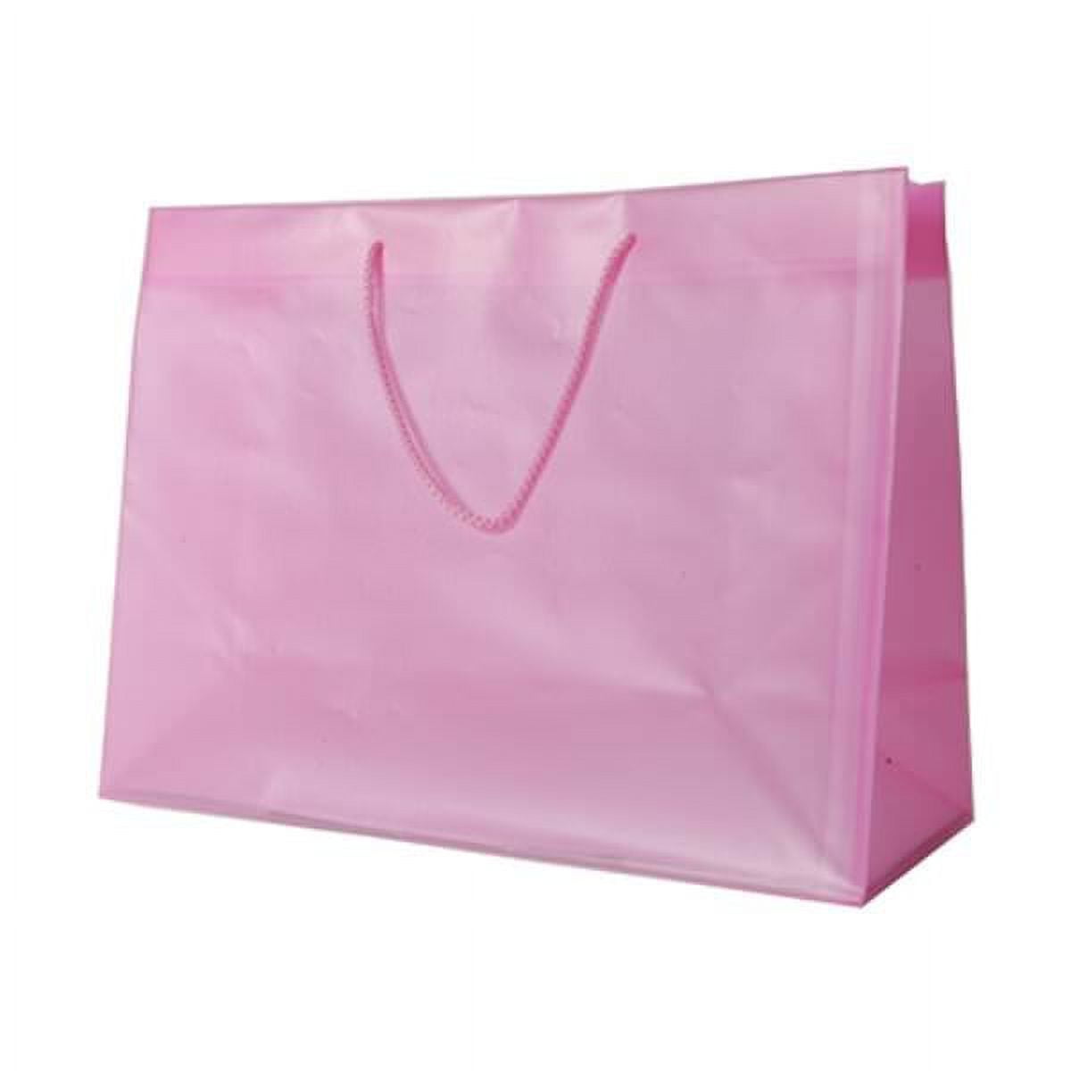 JAM Paper Pink Gift Bags, 15 x 12 x 6, 1/Pack