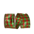 thumbnail image 1 of JAM Paper Plaid Christmas Multi-color Polyester Ribbon, 10yd x 2.5in, 1/Pack, 1 of 5
