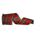 thumbnail image 1 of JAM Paper Plaid Christmas Multi-color Polyester Ribbon, 25yd x 2.5in, 1/Pack, 1 of 5
