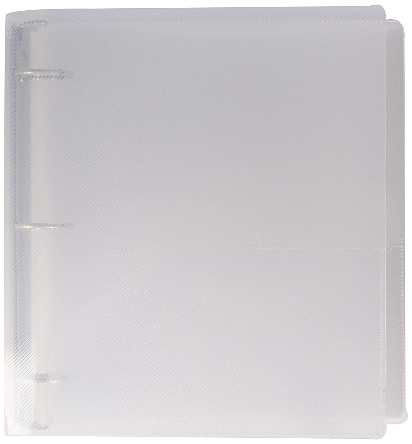 JAM Paper Plastic 1 inch Binder Clear 3 Ring Binder Sold Individually
