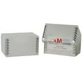 thumbnail image 1 of JAM Paper Plastic Business Card Box with Metal Edge, 2.25 x 3.5 x 2, Clear Frost, 24 Boxes, 1 of 1