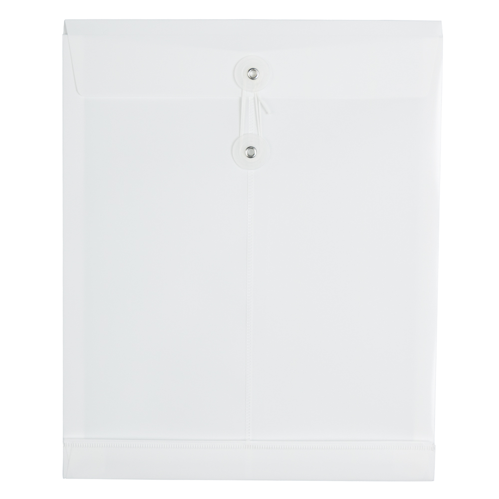 Poly String and Button Interoffice Envelopes String and Button Closure, 9.75 x 11.63
