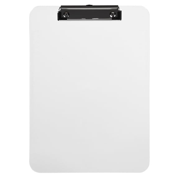 JAM Paper Plastic Clip Boards, Clear Clipboards, 2/Pack, 9 x 12.5