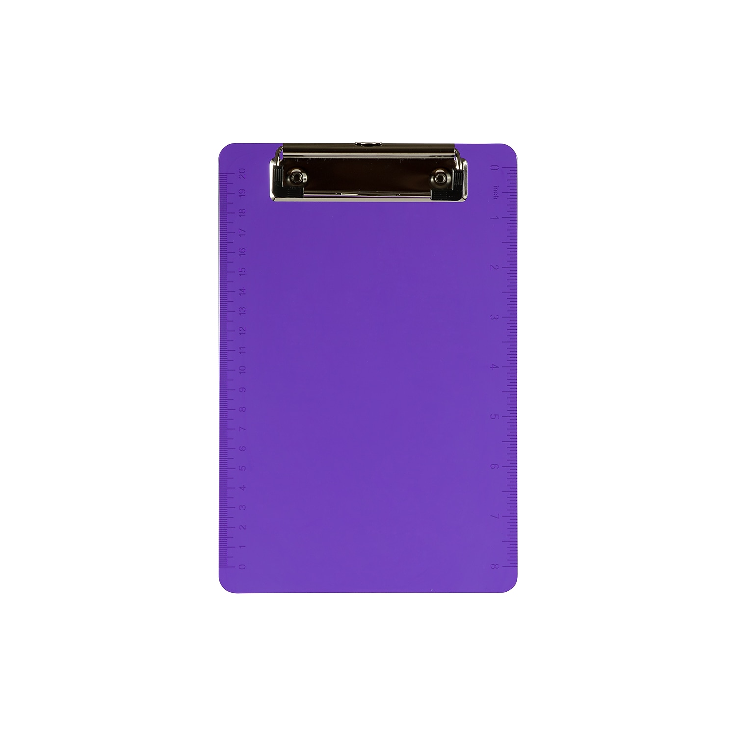 JAM Paper Plastic Clipboard Memo Size Purple 12/Pack (331CPMPUA)