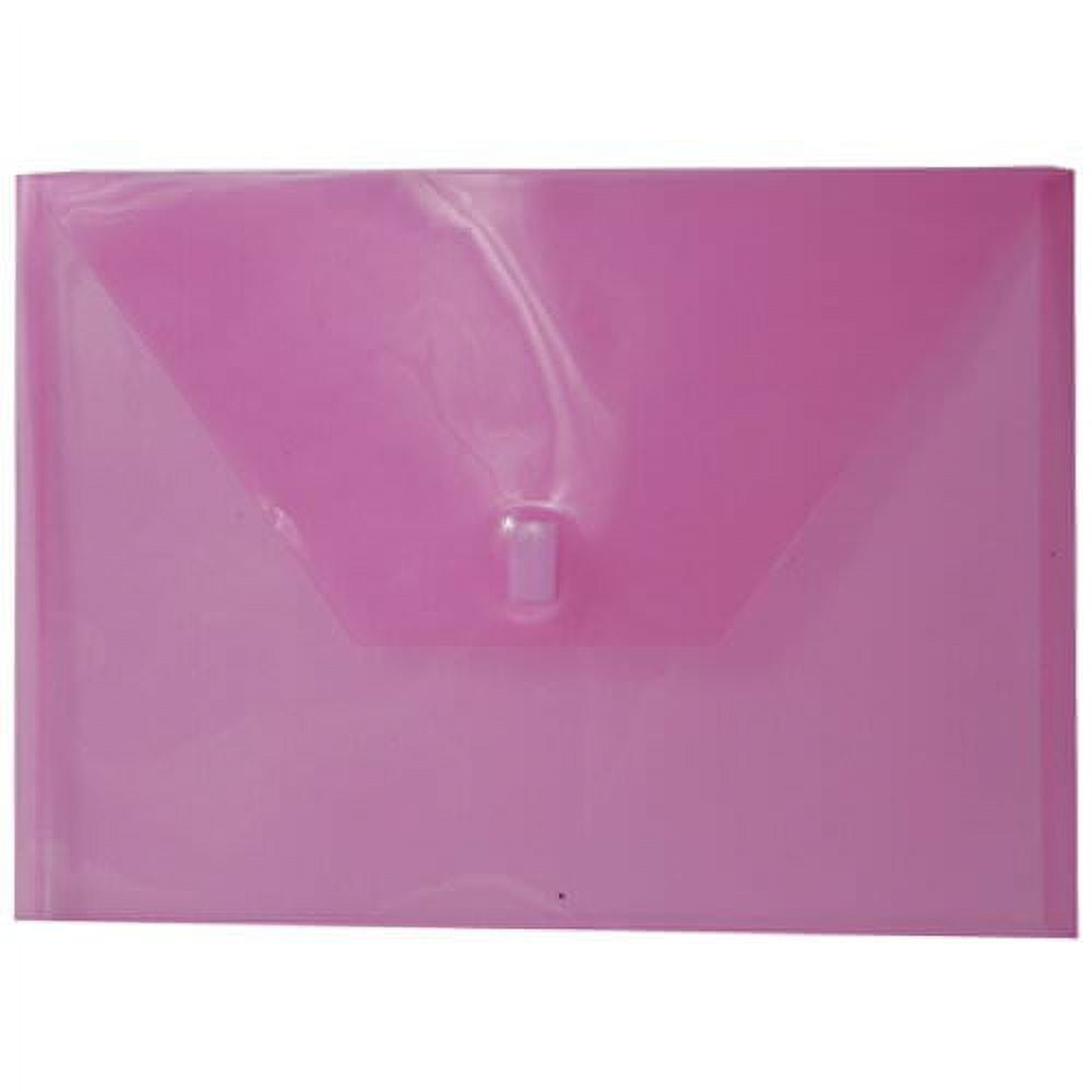 JAM PaperÂ® Plastic Document Holders with VELCROÂ® Brand Closure Letter Booklet Size (9.5 x 13.
