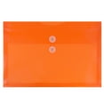 JAM Paper Plastic Envelope with Button and String Tie Enclosure, Letter ...