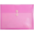 thumbnail image 1 of JAM Paper Plastic Envelope with Button and String Tie Enclosure, Letter Booklet, 9 3/4 x 13, Lavender, 12/pack, 1 of 4