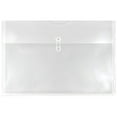 thumbnail image 1 of JAM Paper Plastic Envelopes, 12 x 18, Clear, 12/Pack, Button String, Booklet, 1 of 4