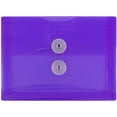 thumbnail image 1 of JAM Paper Plastic Envelopes, 5.5x7.5, 12/Pack, Purple, Button String, Index Booklet, 1 of 4