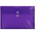 thumbnail image 1 of JAM Paper Plastic Envelopes, 9.8x14.5, 12/Pack, Purple, Button String, Legal Booklet, 1 of 7