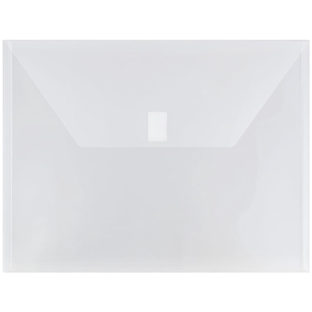 JAM Paper Plastic Envelopes, Letter Booklet Hook and Loop Closure, 9 3/ ...
