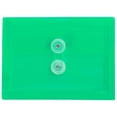 thumbnail image 1 of JAM Paper Plastic Envelopes with Button & String Tie Closure, Index Size, 5 1/2 x 7 1/2, Green, 3/Pack, 1 of 2