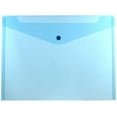 thumbnail image 1 of JAM Paper Plastic Envelopes with Snap Closure, Letter Booklet, 9 3/4 x 13, Blue, 3/Pack, 1 of 3