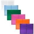 thumbnail image 1 of JAM Paper Plastic Expansion Envelopes with Elastic Band Closure, Letter Booklet, 9 3/4 x 13 with 2.5' Expansion, Assorted Colors, 6/Pack, 1 of 5