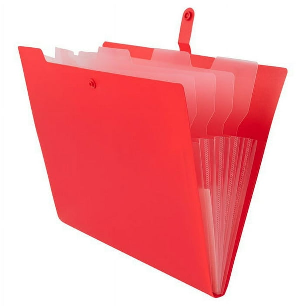 JAM Paper Plastic File Folder with Snap Closure, 5 Pocket, 9 JAM Paper Plastic File Folder with Snap Closure, 5 Pocket, 9