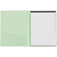 thumbnail image 1 of JAM Paper Plastic Padfolio, Green, 9 1/2 x 12 1/4 inches, Sold Individually, 1 of 3