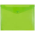 thumbnail image 1 of JAM Paper Plastic Snap Envelopes, 9.8x13, 12/Pack, Lime Green, 1 of 3