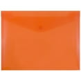 thumbnail image 1 of JAM Paper Plastic Snap Envelopes, 9.8x13, 12/Pack, Orange, 1 of 4