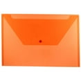 thumbnail image 1 of JAM Paper Plastic Snap Envelopes, 9.8x14.5, 12/Pack, Orange, 1 of 6