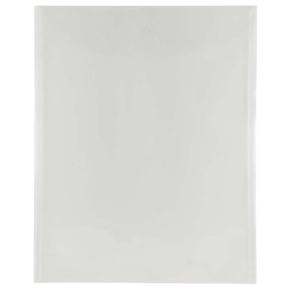 JAM Paper Plastic Tuck Flap Envelopes, 11x14, 12/Pack, Clear, Open End