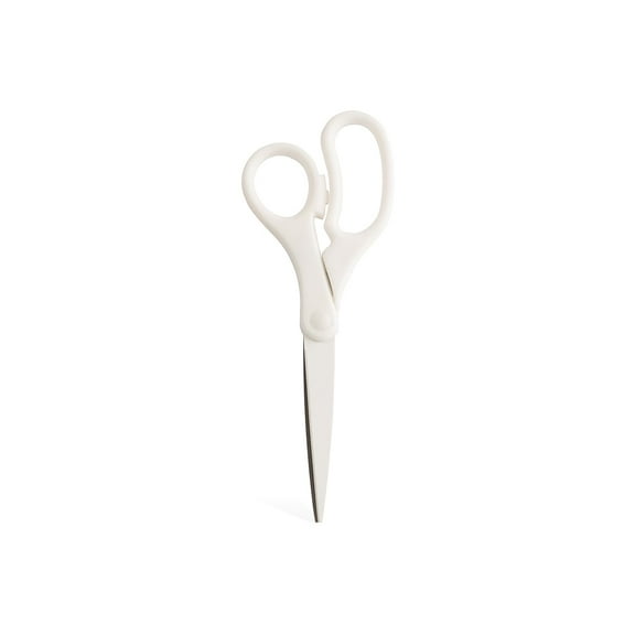 JAM Paper Precision 8" Standard Scissors Pointed Tip White (342WHZ)