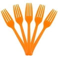 thumbnail image 1 of JAM Paper Premium Utensils Party Pack, Plastic Forks, Orange, 50 Disposable Forks/Pack, 1 of 3