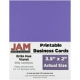thumbnail image 1 of JAM Paper Printable Business Cards, 3 1/2 x 2, Violet, 100/Pack, 1 of 3