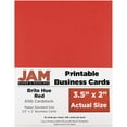 thumbnail image 1 of JAM Paper Printable Business Cards, 3.5x2, Red, 100/Pack, 1 of 3