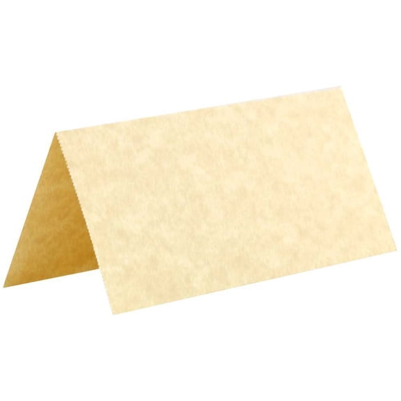 JAM Paper Printable Place Cards, 3.75x1.75, 12/Pack, Natural Parchment