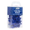 thumbnail image 1 of JAM Paper Push Pins, Blue, 2 Packs of 100, 1 of 6