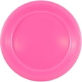 thumbnail image 1 of JAM Paper Round Plastic Party Plates, Fuchsia Pink, 20 per Pack, Medium, 9", 1 of 2