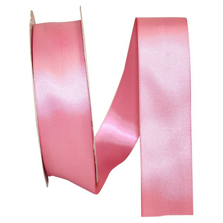 JAM Paper Satin Double Face Dusty Rose Polyester Ribbon, 1800 x 1.5