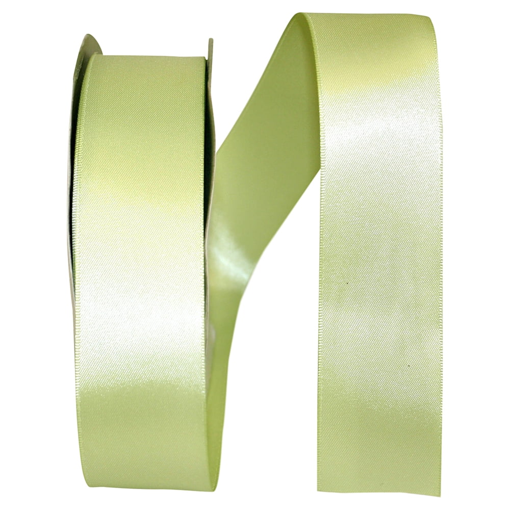 JAM Paper Satin Double Face Lime Juice Polyester Ribbon, 1800" x 1.5"