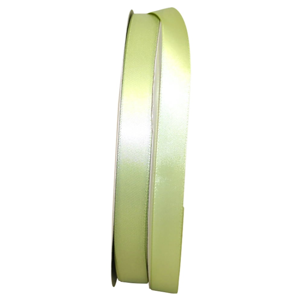 JAM Paper Satin Double Face Lime Juice Polyester Ribbon, 3600" x 0.62"
