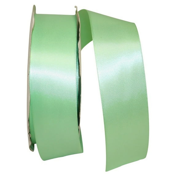 JAM Paper Satin Double Face Mint Polyester Ribbon, 1800" x 1.5"