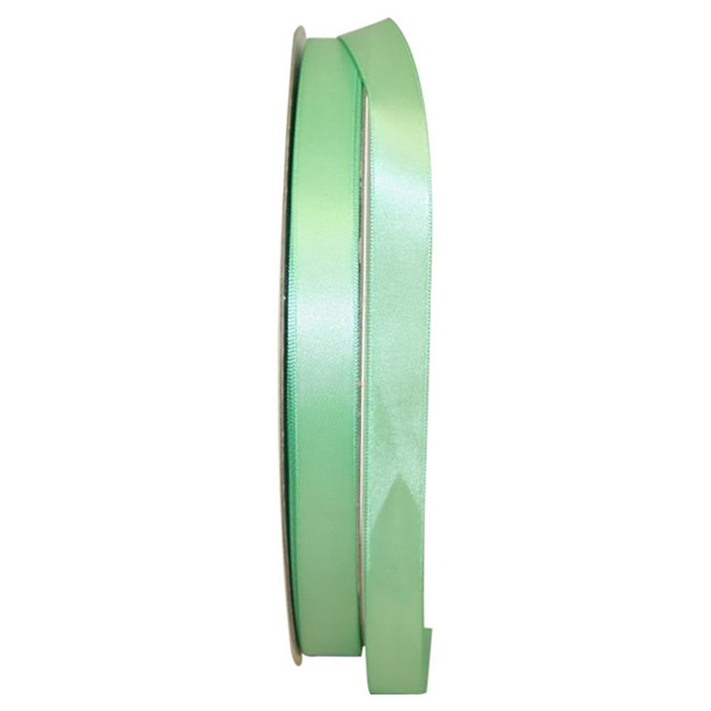 JAM Paper Satin Double Face Mint Polyester Ribbon, 3600" x 0.62"