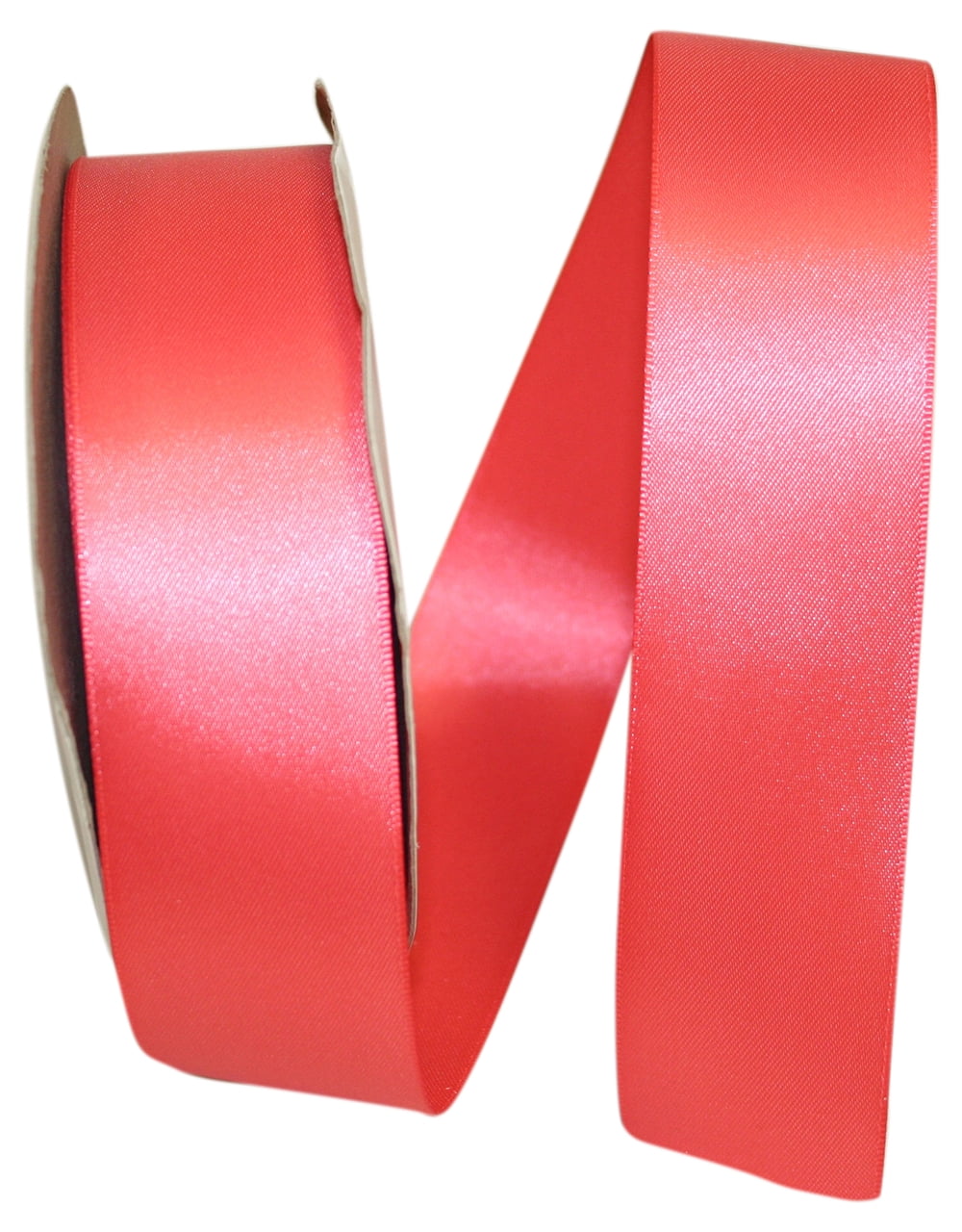JAM Paper Satin Double Face Watermelon Polyester Ribbon, 1800" x 1.5"