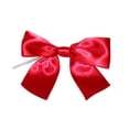 thumbnail image 1 of JAM Paper Satin Twist Tie Bows, Red, 1.5 in, 50/Pack, 1 of 5
